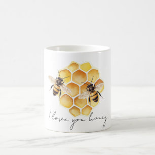 Kärlek Honungsbin Kaffemugg