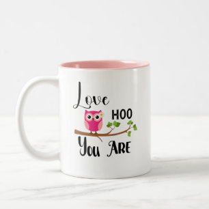 Kärlek Hoo du är Rosa Uggla Mugg