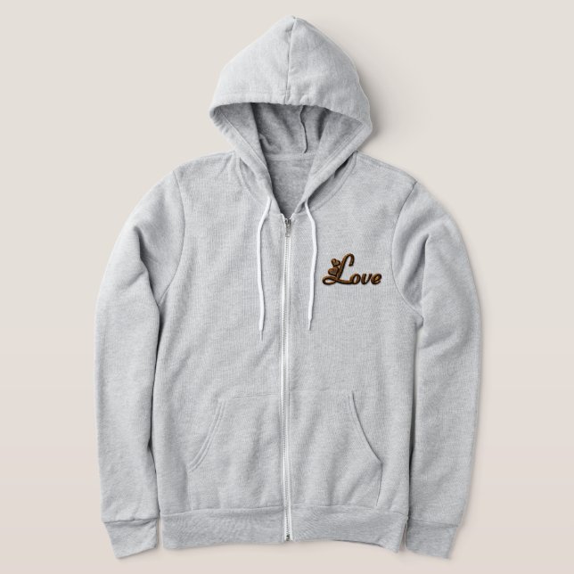 Kärlek hoodie t shirt (Laydown)
