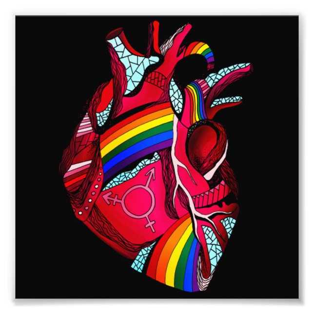 Kärlek Hope Kindness Equality Inclusion Diversity  Fototryck (Framsidan)