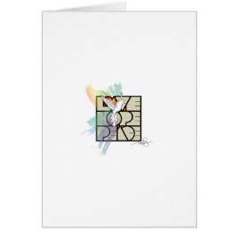 Kärlek Hope Peace Dove Hälsningskort