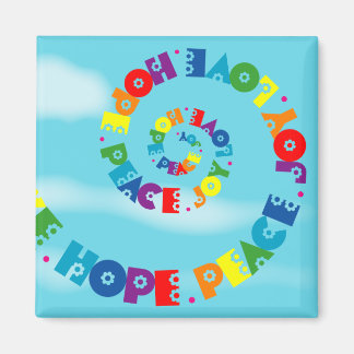 Kärlek Hope Peace Joy Magnet