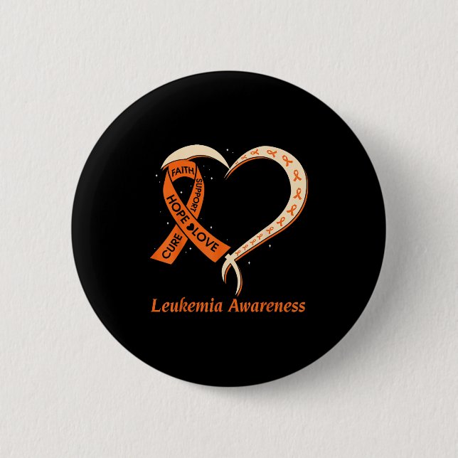 Kärlek Hope Support Leukemia Cancer Awareness Oran Knapp (Framsida)