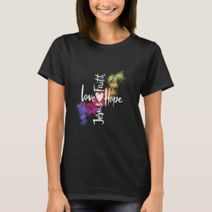 kärlek hoppas på Jesus T Shirt