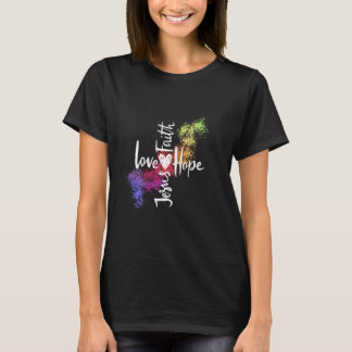 kärlek hoppas på Jesus T Shirt