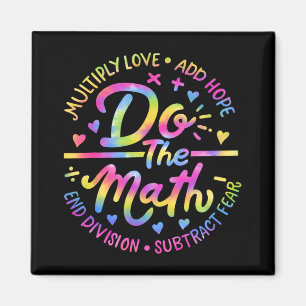 Kärlek hoppet fruktar att testdagen för matematikt magnet
