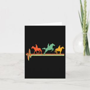 Kärlek Horse Mamma Horseback Rider Equestrian Ridi Kort