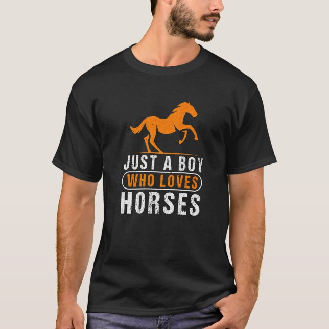 Kärlek Horses Horse Animal T Shirt (Framsida)