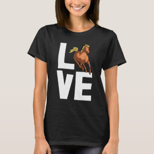 Kärlek Horses Riding Rider Horse Kärlek Party T Shirt
