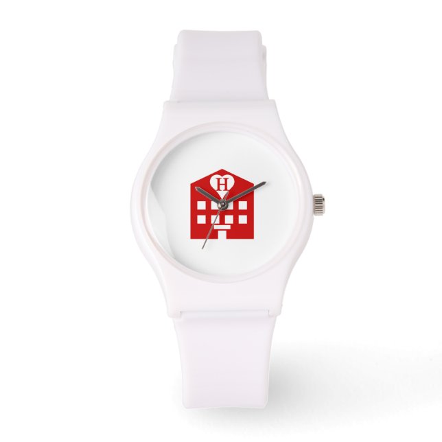 Kärlek Hotel Japanska Emoji Armbandsur (Framsida)