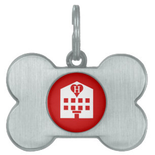 Kärlek Hotel Japanska Emoji ID-bricka Husdjur