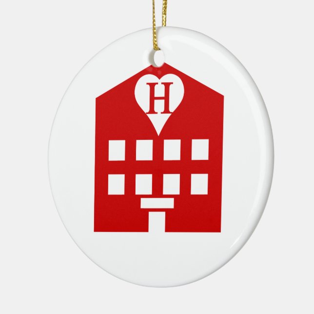 Kärlek Hotel Japanska Emoji Julgransprydnad Keramik (Vänster)