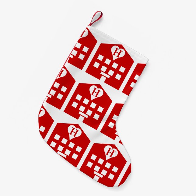 Kärlek Hotel Japanska Emoji Liten Julstrumpa (Framsidan (Hängande))