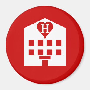 Kärlek Hotel Japanska Emoji Magnet