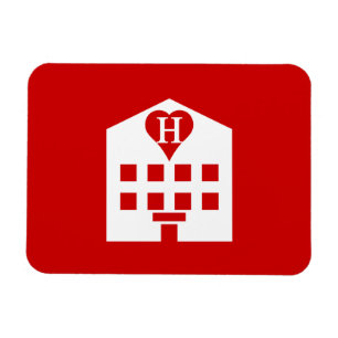 Kärlek Hotel Japanska Emoji Magnet