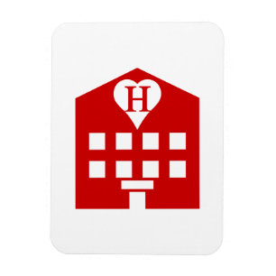 Kärlek Hotel Japanska Emoji Magnet