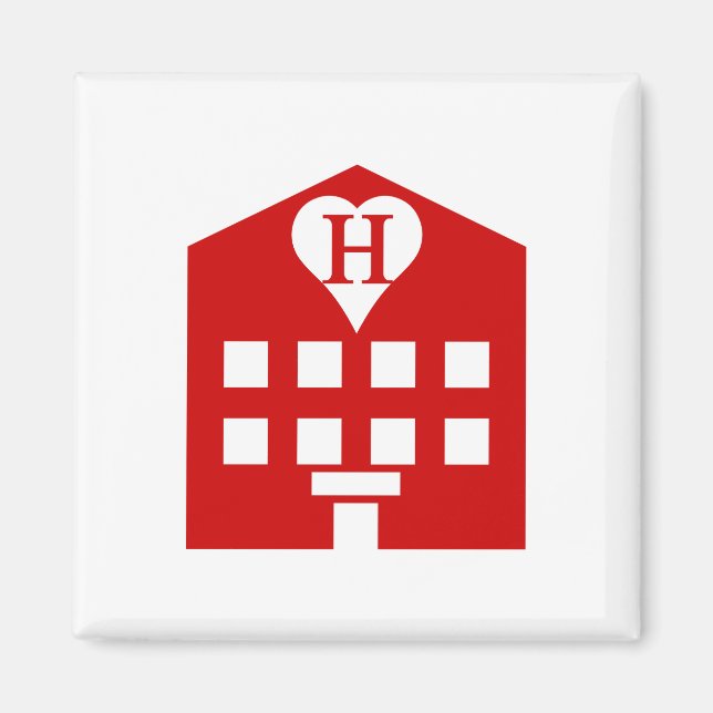 Kärlek Hotel Japanska Emoji Magnet (Framsidan)