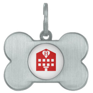 Kärlek Hotel Japanska Emoji Namnbricka Husdjur