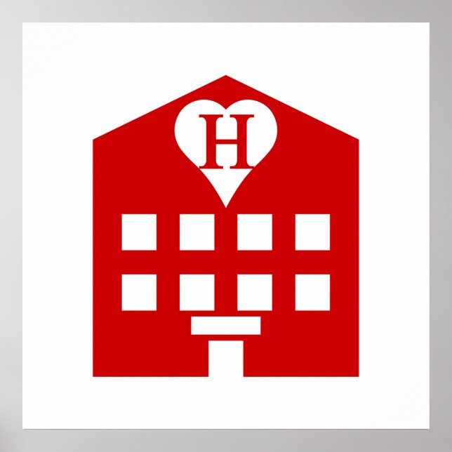 Kärlek Hotel Japanska Emoji Poster (Framsidan)