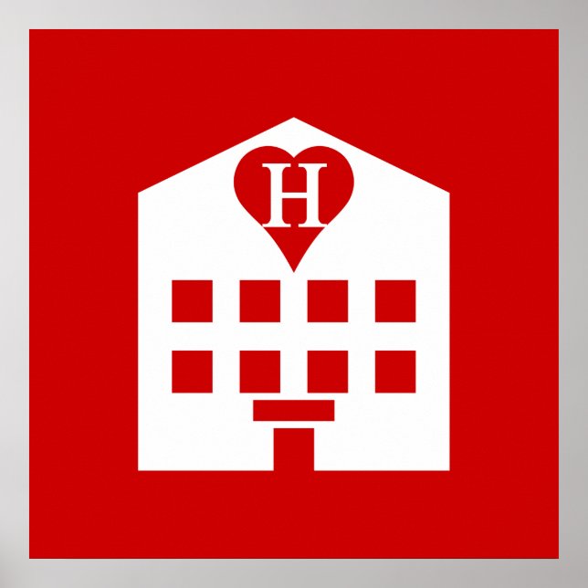 Kärlek Hotel Japanska Emoji Poster (Framsidan)