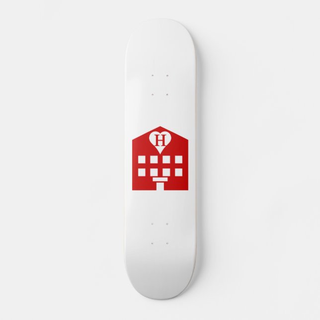Kärlek Hotel Japanska Emoji Skateboard Bräda 21,5 Cm (Framsida)
