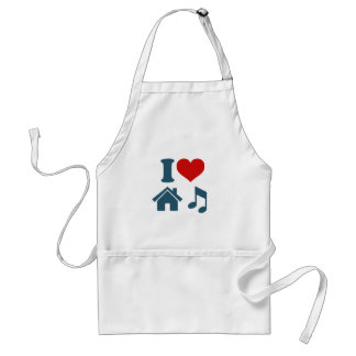 Kärlek House Music Apron Förkläde