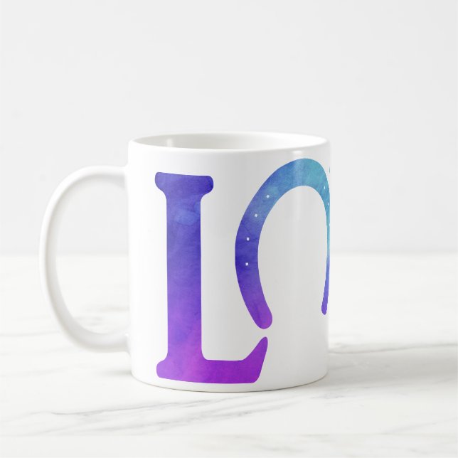 Kärlek Hov Lila Kaffemugg (Vänster)