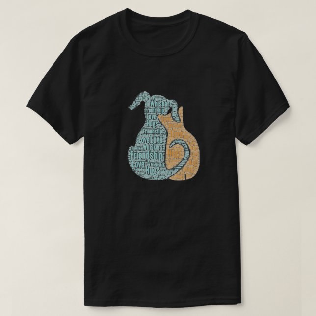 Kärlek Hund Cat Graphic T-Shirt (Design framsida)