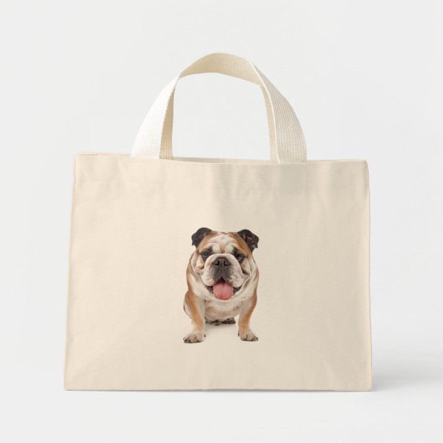 Kärlek - Hund med tok för duk Mini Tygkasse (Framsidan)