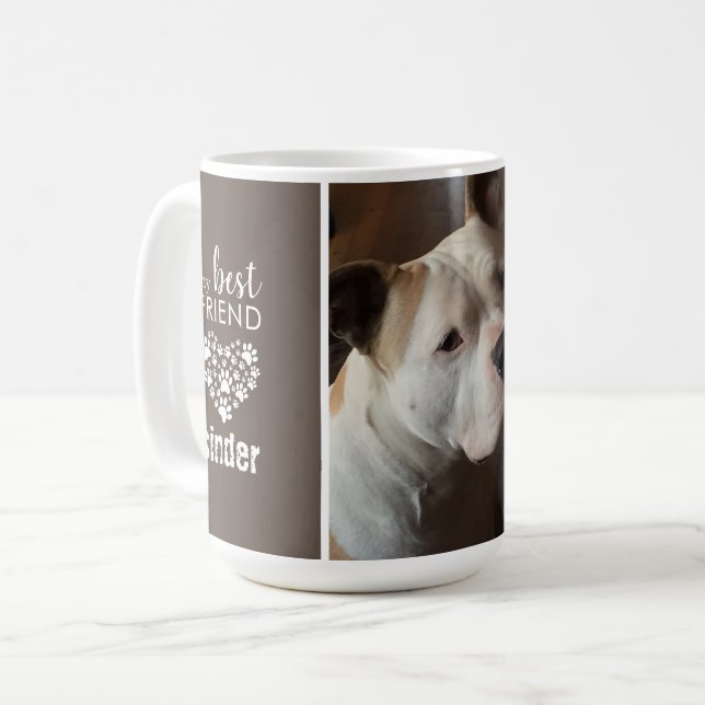 Kärlek Husdjur Hund Foto Personlig Kaffemugg (Framsida vänster)