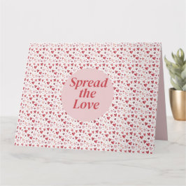 Kärlek i akvarell - Whimsical hjärtmönster Kort