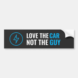 Kärlek i bilen, inte Guy Regret Tesla Car Sticker Bildekal