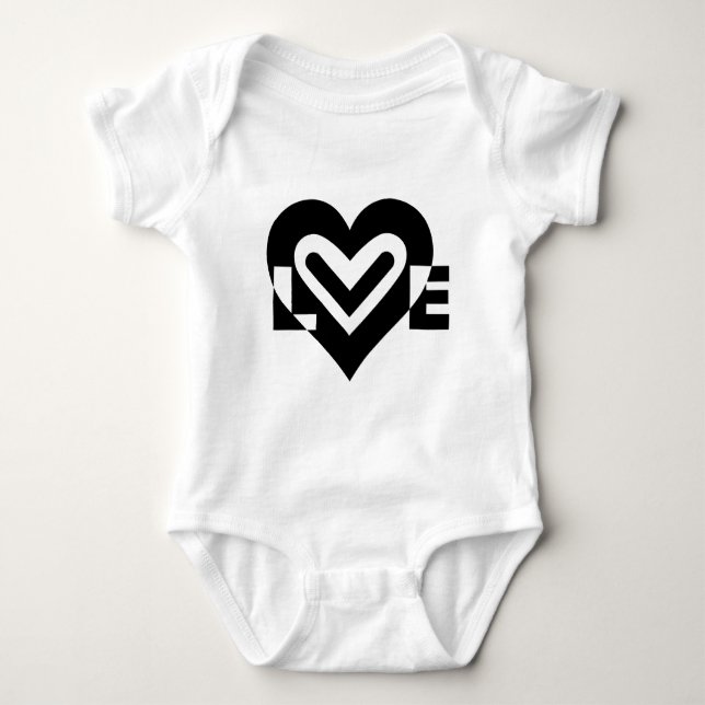Kärlek i Black Tee Shirt (Framsida)