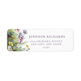 Kärlek i Blom | Blommiga Returadressetiketter Returadress Etikett