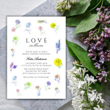 Kärlek I Blom Bröllopsdusch För Ömtåliga Blommor