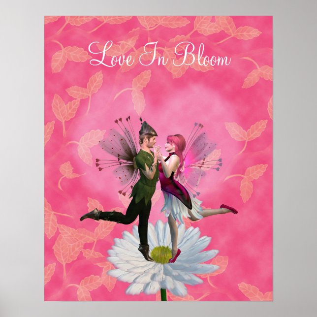 Kärlek i blom Fairier dansar Poster (Framsidan)