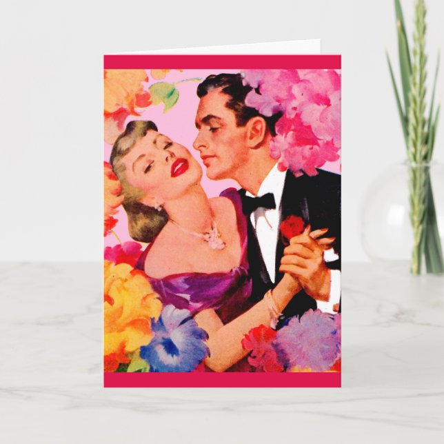 kärlek i blom kort (Framsida)