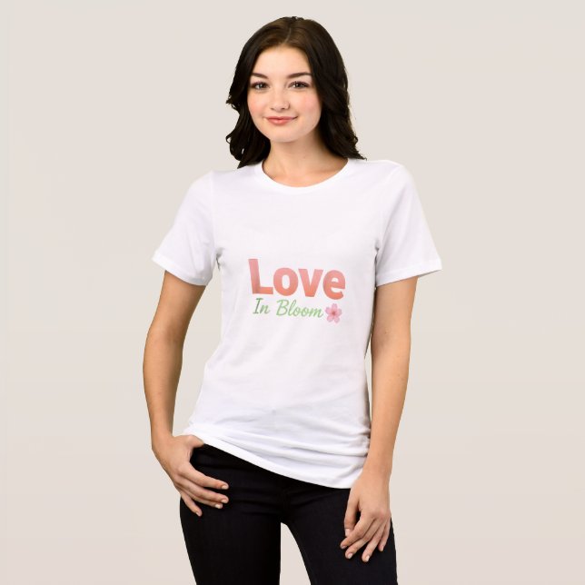 Kärlek i Blom T Shirt (Framsida Full)