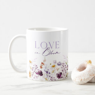 Kärlek i Blommande Blommor Klassisk Mugg