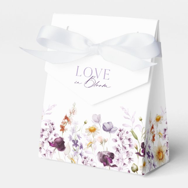Kärlek i Blommande Blomsterlåda Presentaskar (Framsidan Sidan)