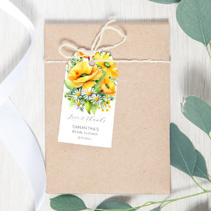Kärlek i blommande vår sommar-möhippa presentetikett