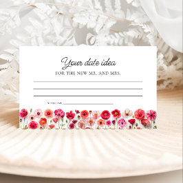 Kärlek i Blommande Vilda Blommor Date Night Idéer Tilläggskort