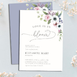 Kärlek i Bloom Anemones Boho Blommigt Möhippa Inbjudningar