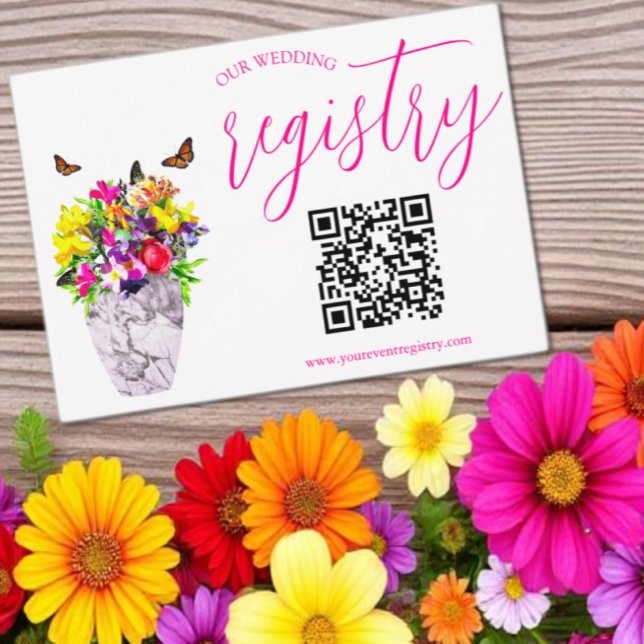 Kärlek i Bloom Blommigt Bröllop register Tilläggskort (Skapare uppladdad)