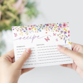 Kärlek i Bloom Blommigt Butterfly Möhippa Tilläggskort