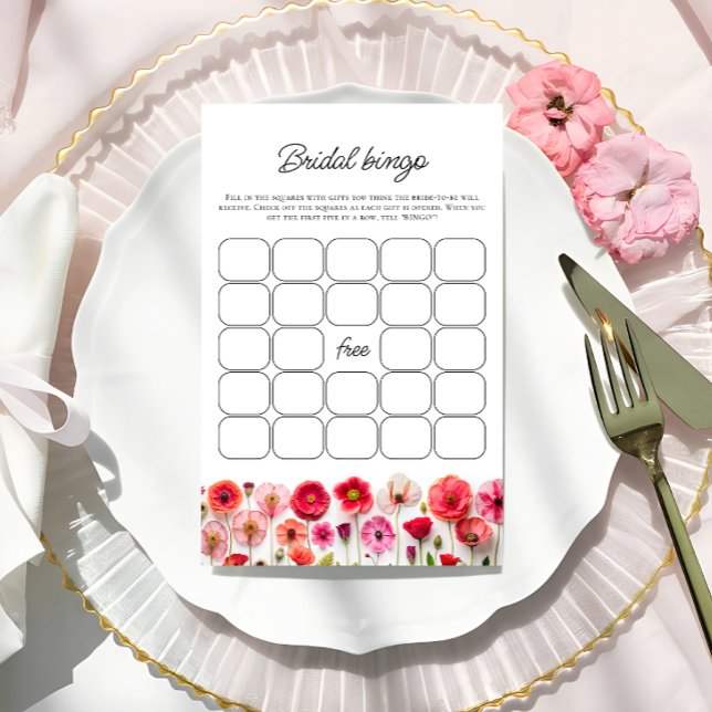 Kärlek i Bloom Blommigt Möhippa Bingo Game (Skapare uppladdad)