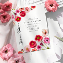 Kärlek i Bloom Möhippa Inbjudan