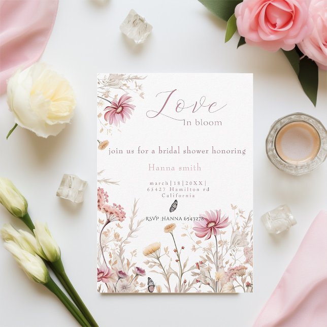 Kärlek i bloom-Möhippa Inbjudningar (Skapare uppladdad)