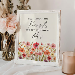 Kärlek i Bloom Möhippa Kisses-spelsignatur Poster
