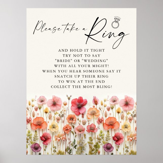 Kärlek i bloom Möhippa Ring-spelsignatur Poster (Framsidan)